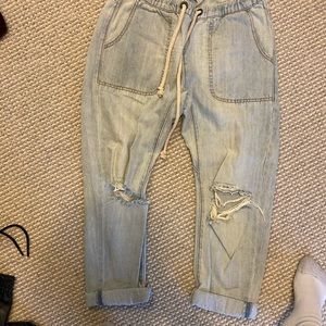Size small one teaspoon drawstring denim
